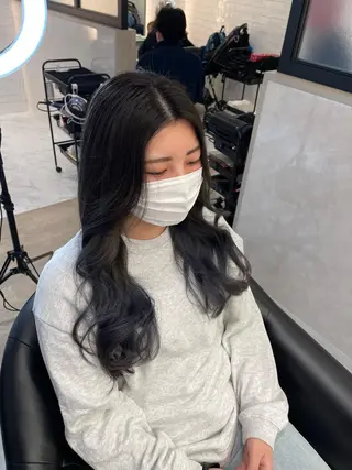 ロング カラー &chaLme   心斎橋所属・emi/髪質改善/ 韓国風/艶カラーのヘアスタイル
