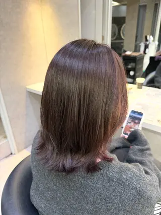 ミディアム カラー 池袋/ボブ/透明感 ໒꒱⋆꙳‬ゆいなのヘアスタイル