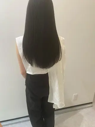 ロング カラー 田中 あやなのヘアスタイル