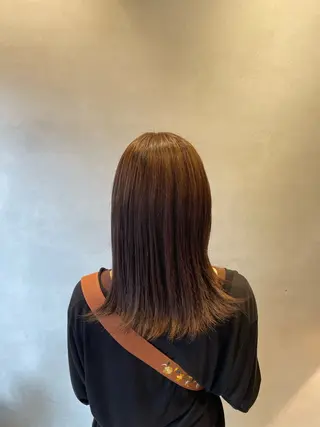 ロング カラー 森 遥菜のヘアスタイル