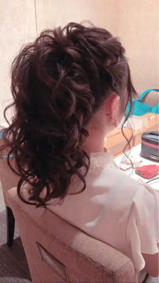 セミロング ヘアアレンジ ヘアセット/着付け 専門店☆Alludyのその他イメージ