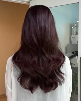 ロング カラー ヘアアレンジ トレンド暖色/ sayaka🍒のヘアスタイル