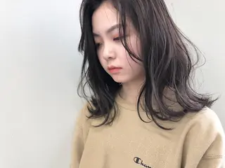 セミロング 小澤大輔 YOLO hairのヘアスタイル