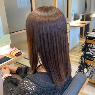 ミディアム ついざき はるかのヘアスタイル