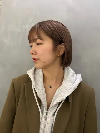 ミディアム カラー 🦖ミニボブ/ボブ /MOEKA🦕のヘアスタイル