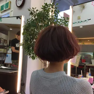ショート カラー 加藤 淳のヘアスタイル
