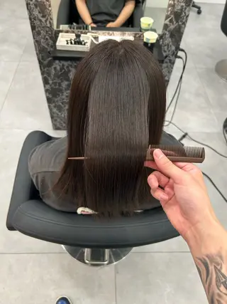 ミディアム 山田 航平のヘアスタイル