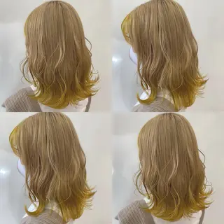 ミディアム カラー 美容室 HAKUAのヘアスタイル