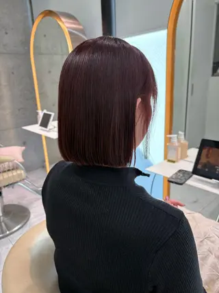 ショート 福岡縮毛矯正✨️ ストレート 向井和輝のヘアスタイル