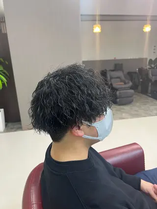 ショート パーマ メンズ KEN 🌟のヘアスタイル