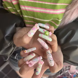 ロング 小川 柚香のネイルデザイン