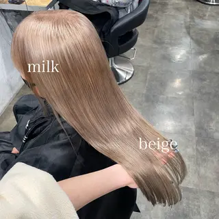 ロング カラー ハイトーンカラー 🦄レイヤーカットのヘアスタイル