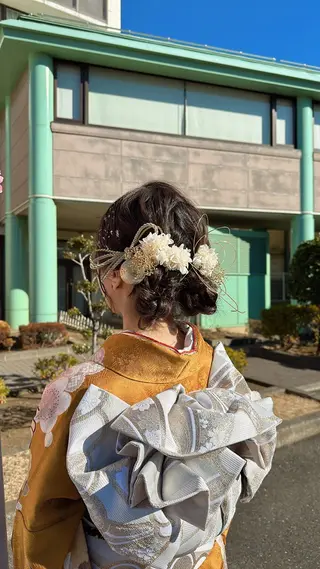 ヘアアレンジ アレンジ/ブラウン カラー HARU🕯のヘアスタイル