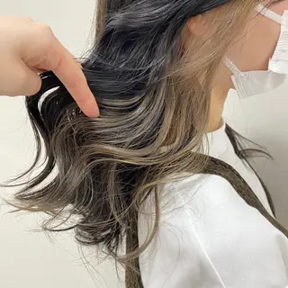 ロング カラー マンツーマン女性 美容師 奏のヘアスタイル