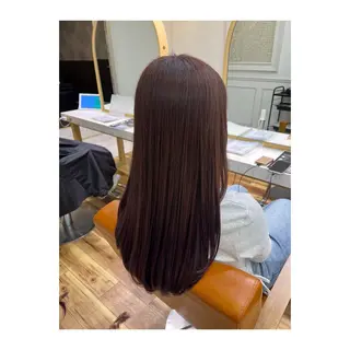 ロング カラー 長島 美織のヘアスタイル