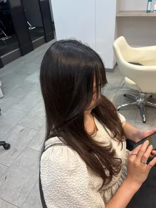 ロング neaf 六本木店所属・六本木🫧パーマ 望月彩音のヘアスタイル