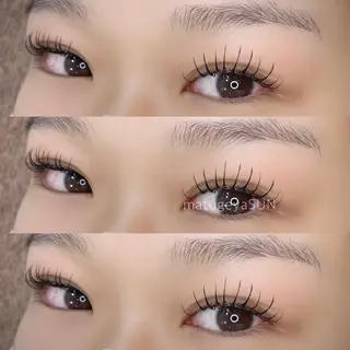 マツエク・マツパ カットスタジオピエロ所属・若江岩田マツエク SUNのマツエク・マツパデザイン