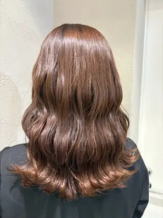 セミロング ヘアアレンジ shizuki🌙 /ヘアカラーのヘアスタイル