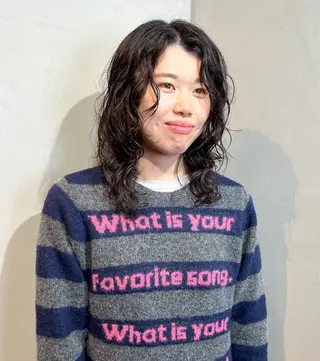 ミディアム パーマ BeBe /スタイリストのヘアスタイル