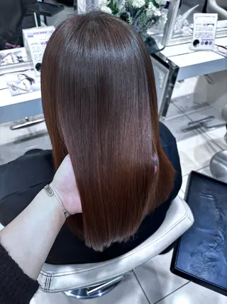 ミディアム 艶髪 /ダメージレス 縮毛矯正 / くうのヘアスタイル