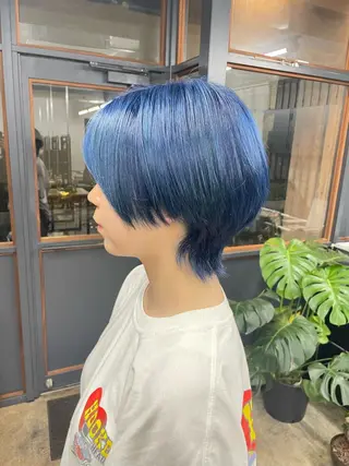 ショート カラー レイヤー/透明感 カラー ☽EMIRIのヘアスタイル