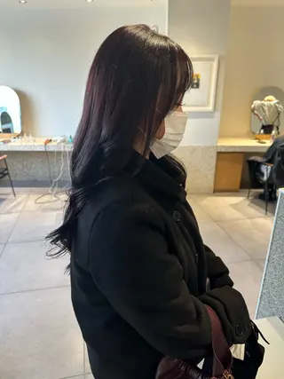 ロング カラー 和田 あおいのヘアスタイル