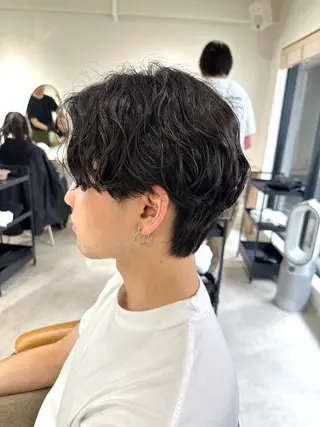 ショート パーマ メンズ 🎀似合わせカット/ ボブ/佐瀬千枝🎀のヘアスタイル