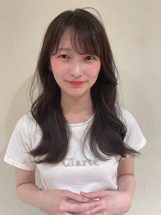 ロング FORTE TIARA横浜店所属・mion🦋韓国ヘア 透明感カラー🫧のヘアスタイル