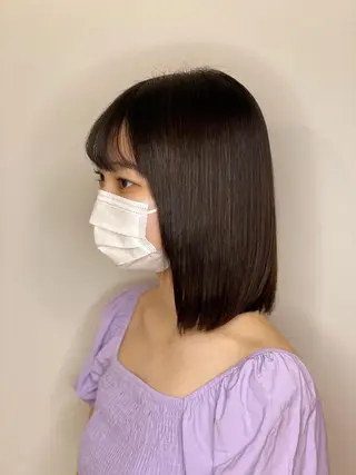 ミディアム amber池袋所属・美髪矯正・ブリーチ 矯正🫧秋元ゆたかのヘアスタイル