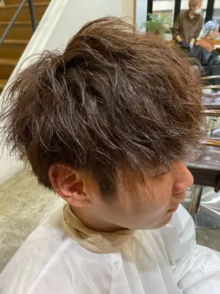 パーマ メンズ esu心斎橋所属・esu☀️勇美☀️ 髪質改善ストレートのヘアスタイル