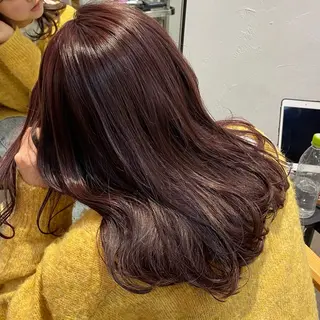 セミロング 盛れる透明感カラー・ momokaのヘアスタイル