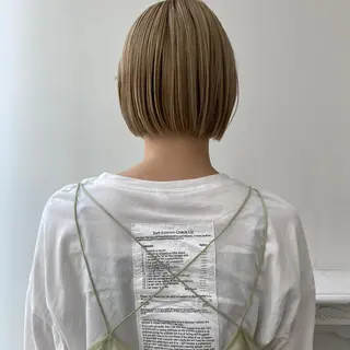 ショート カラー 酸性縮毛矯正 梅田茶屋町 Juriのヘアスタイル