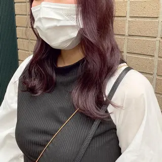 セミロング カラー 髪質改善/白髪ぼかし レイヤー 🌱千咲季のヘアスタイル