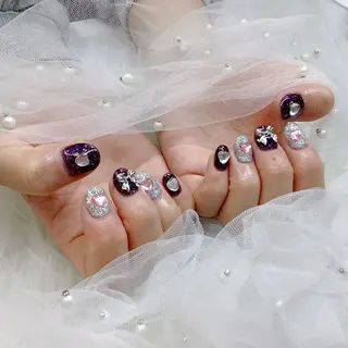 ネイル パーツ全部¥110 サロンミミのネイルデザイン