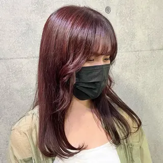 セミロング 無料カットモデル ユナのヘアスタイル