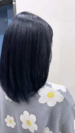 セミロング カラー 山森 大地のヘアスタイル