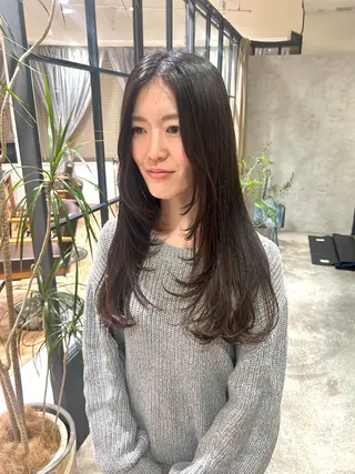 ロング ボブレイヤー/ ブリーチ/miyuuのヘアスタイル