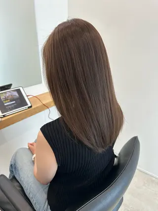 セミロング カラー レイヤー/ナチュラル 💐nao.のヘアスタイル