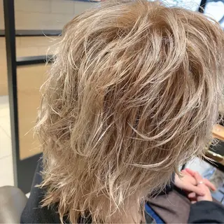 カラー メンズ 🌿earth亀有店 【緑髪のノブ】🌿のヘアスタイル