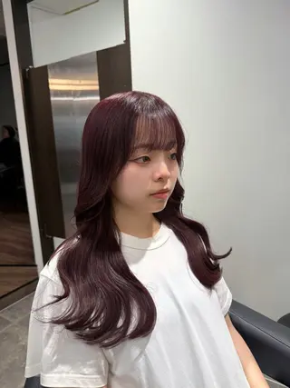 ロング カラー ヘアアレンジ 💗横浜美容室 💗HARUNAのヘアスタイル