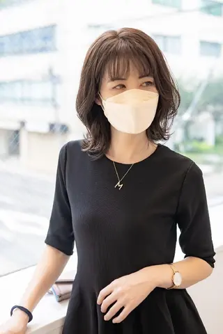 ミディアム カラー Lazo所属・Lazo/ 原弥和子のヘアスタイル