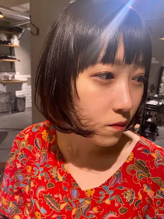 ショート デザインカラー/パー マ🦖外岡咲希🦖のヘアスタイル