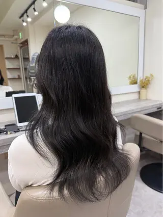 ロング カラー ヘアアレンジ 透明感カラー ももかのヘアスタイル