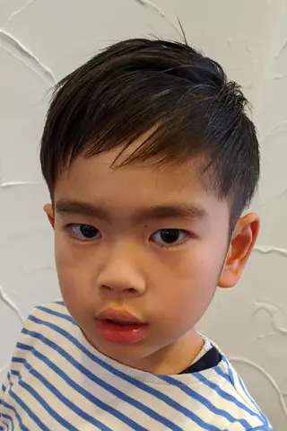 ショート メンズ キッズ 髪質改善＆白髪ぼかし カラー♡店長みやけ♡のヘアスタイル