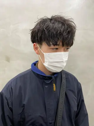 ショート カラー パーマ メンズ yiye 青山所属・無料カットモデル募集 🌱ひょうがのヘアスタイル