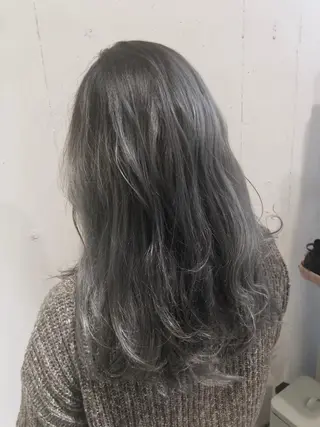 セミロング カラー パーマ ヘアアレンジ 【ツヤ髪美容師】 ツダケイスケのヘアスタイル