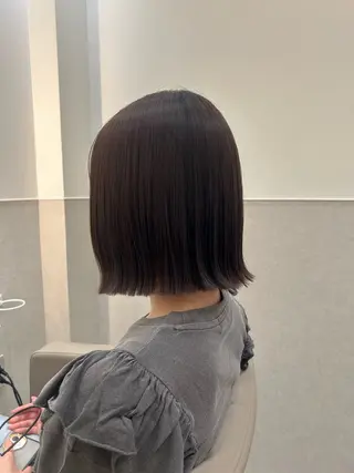 ショート 艶髪ストレート/ 透明感カラー/ひよりのヘアスタイル