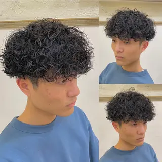 パーマ メンズ 年間2000名担当◎ パーマ職人/仲原佑樹のヘアスタイル