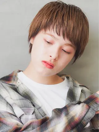 ショート カラー ショート・ボブ 徳竹淳一のヘアスタイル