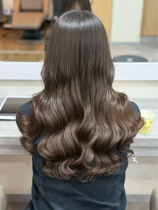 ロング パーマ 韓国風パーマ/ヘア セット/店長みづきのヘアスタイル